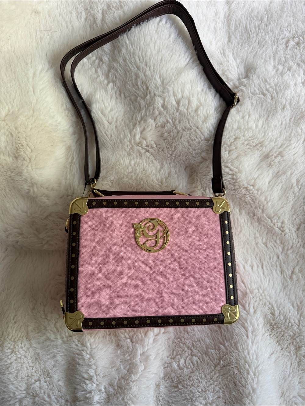 Loungefly ‘Wicked’ Glinda Crossbody with Gold Accents